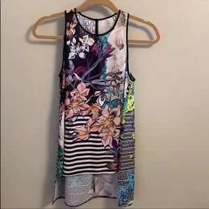 Clover Canyon dressy tank high low XS top.